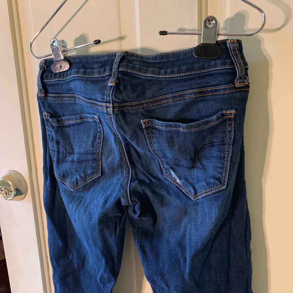 American Eagle distressed jeggings